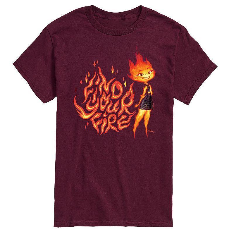 Disneys Elemental Big & Tall Find Your Fire Ember Graphic Tee, Mens Product Image