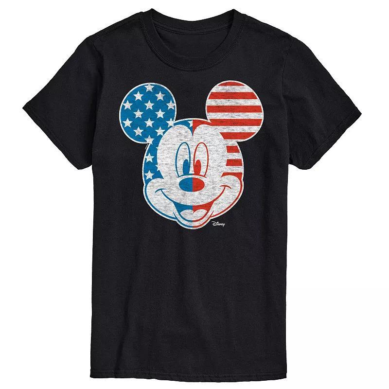 Disney's Mickey Mouse Men's Face America Graphic Tee, Size: XXL, Gray Product Image