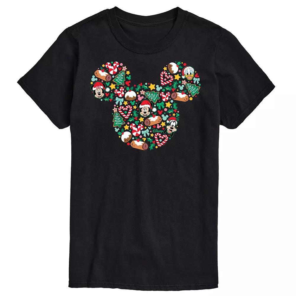 Disney's Mickey Mouse Men's Silhouette Graphic Tee, Size: Large, Black Product Image