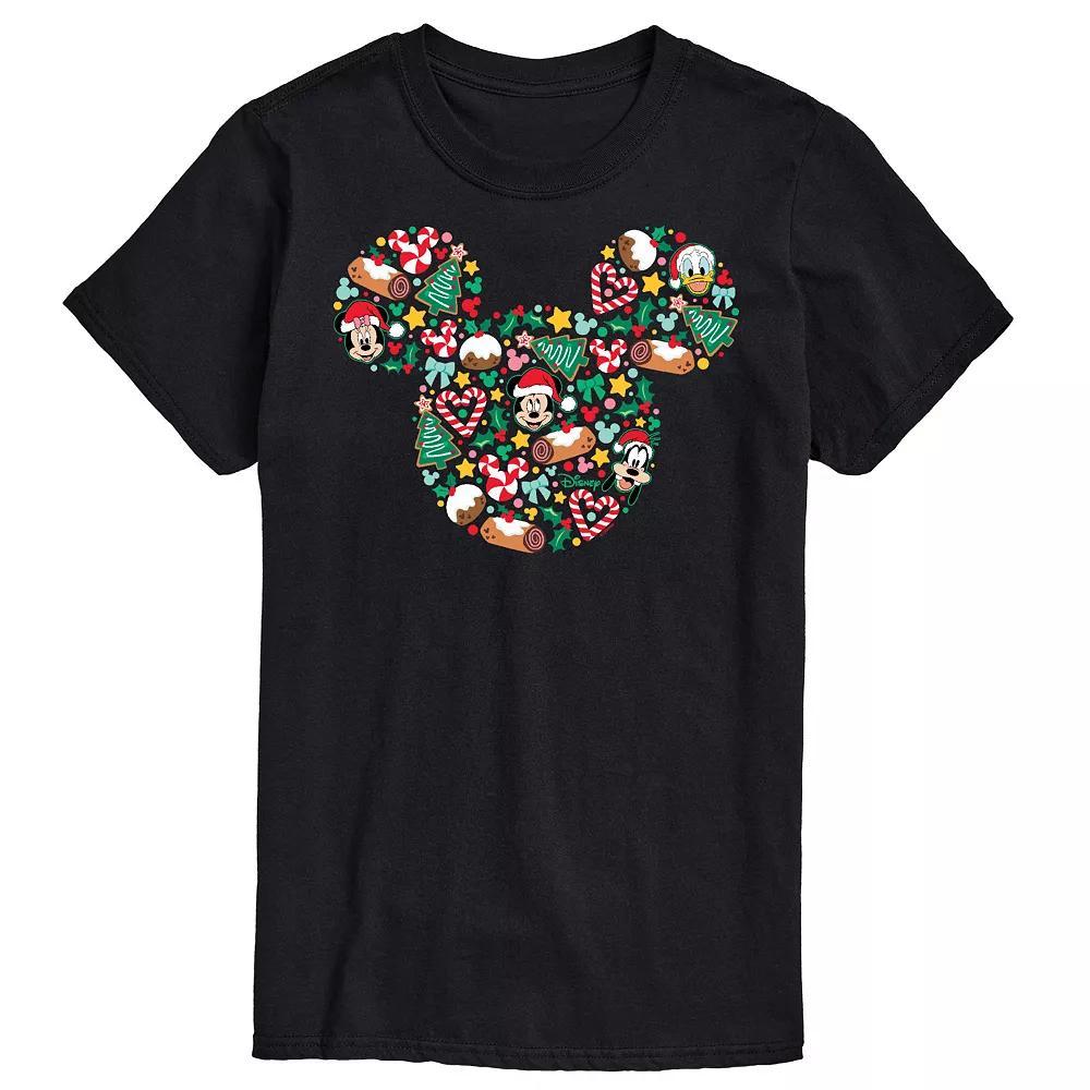 Disney's Mickey Mouse Men's Silhouette Graphic Tee, Size: Large, Black Product Image
