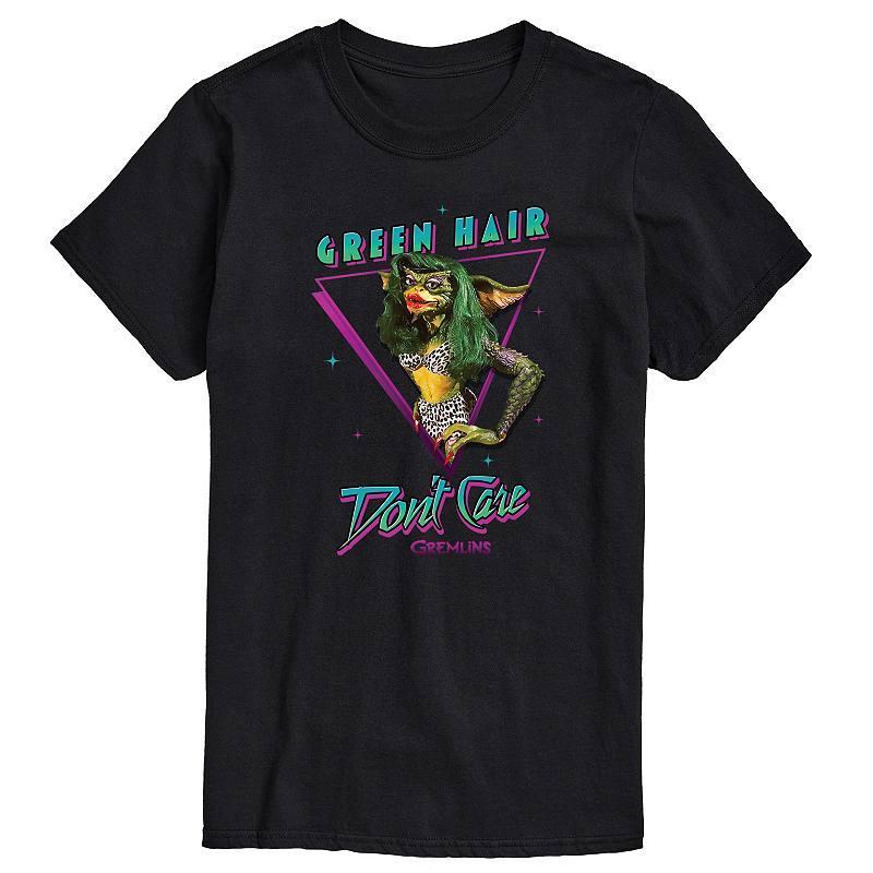 Men's Gremlins Green Hair Don't Care Graphic Tee, Size: Large, Black Product Image