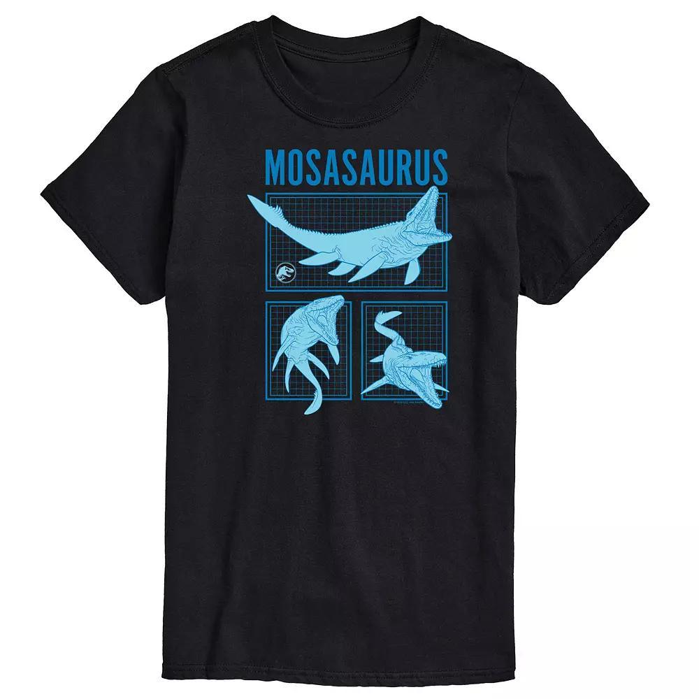 Mens Jurassic World Mosasaurus Grid Long Sleeve Product Image