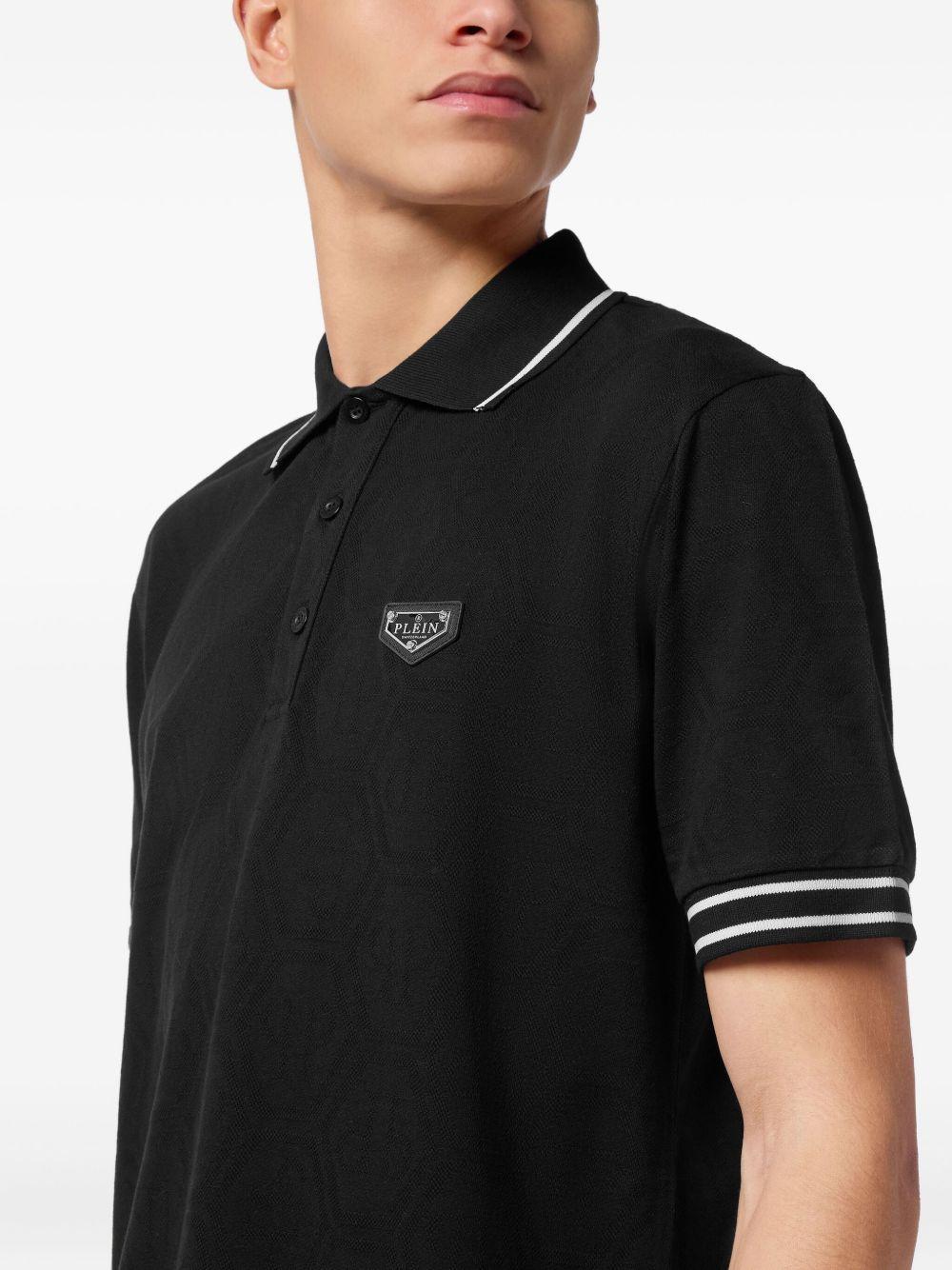 logo-plaque polo shirt Product Image