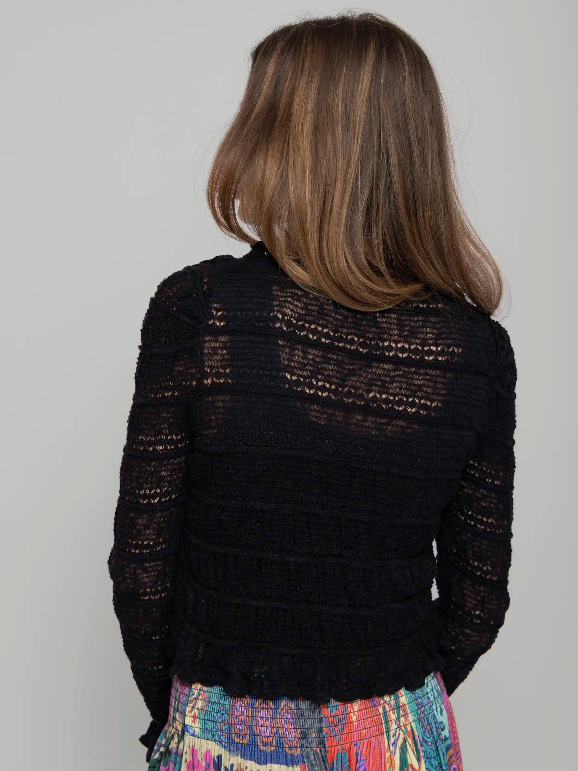 Juliet Ruffle Sweater Top Product Image