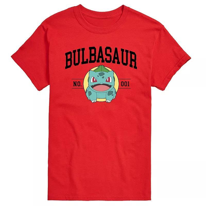 Men's Pokemon Bulbasaur No. 1 Graphic Tee, Size: Small, Gray Product Image