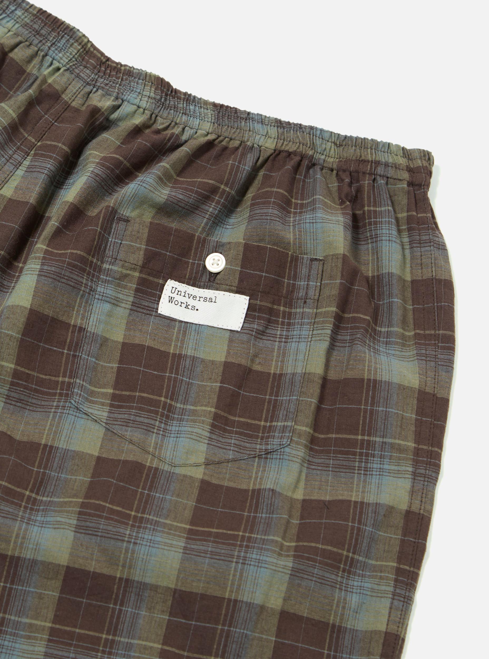 Boxer Short in Green Patchwork Madras Product Image