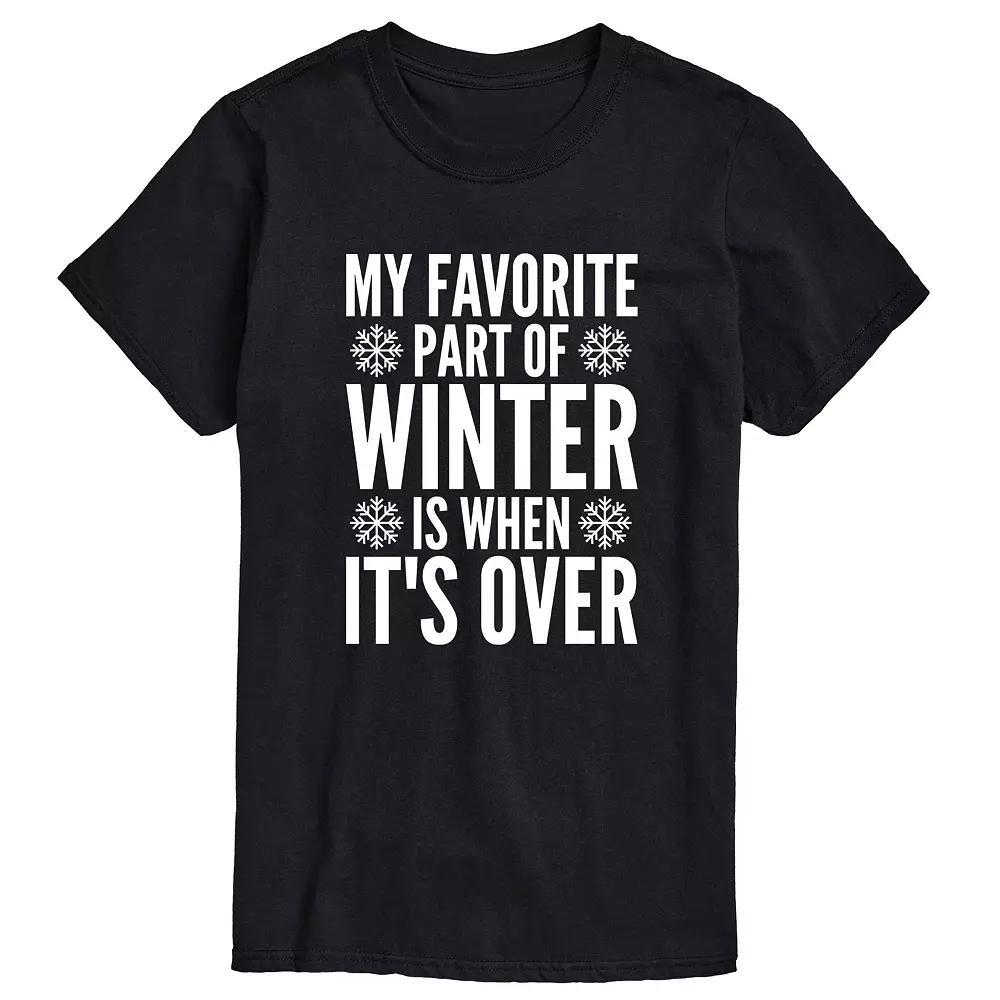 Big & Tall When Winter Over Tee, Mens Product Image