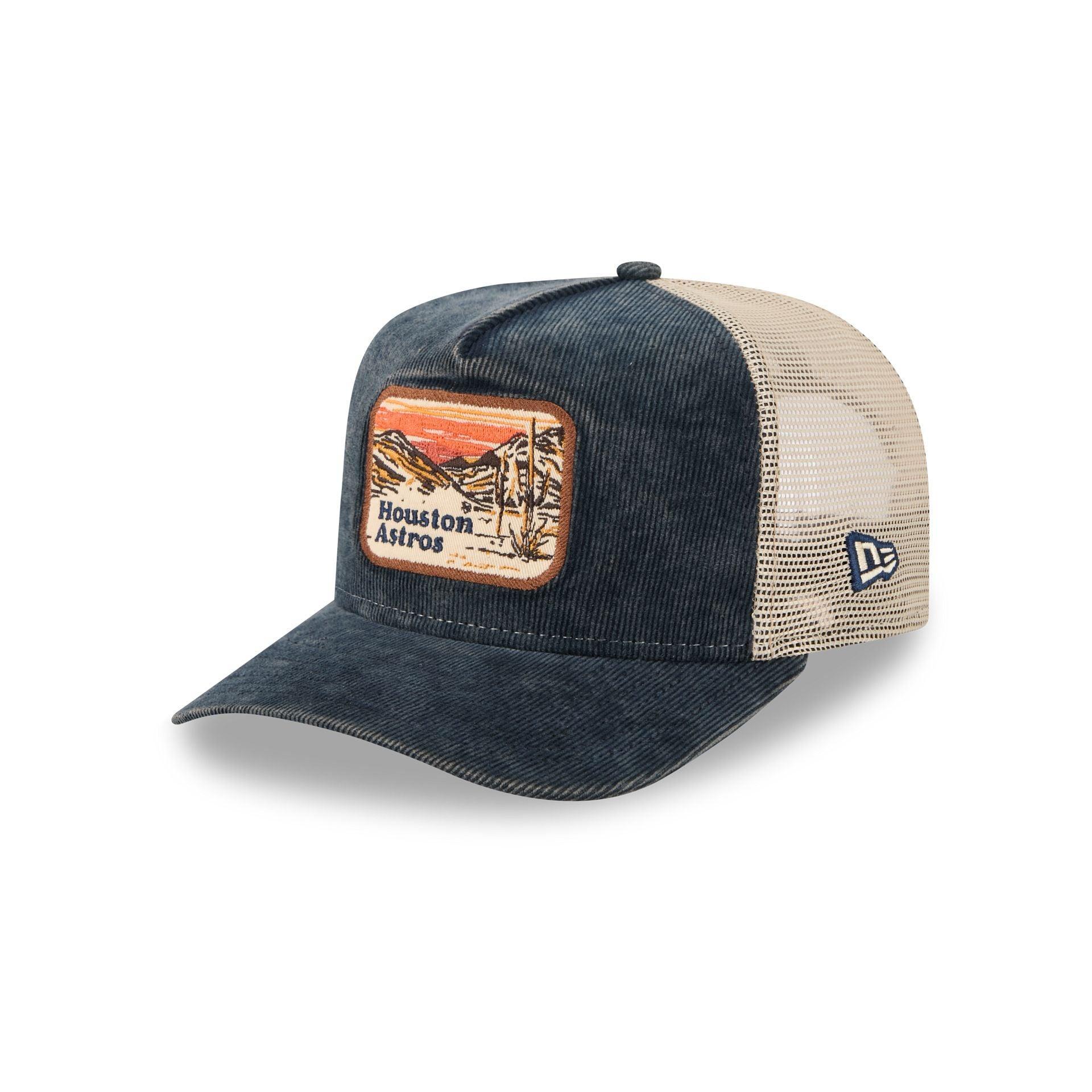 Houston Astros Vintage Landscape 9FIFTY A-Frame Trucker Hat Male Product Image