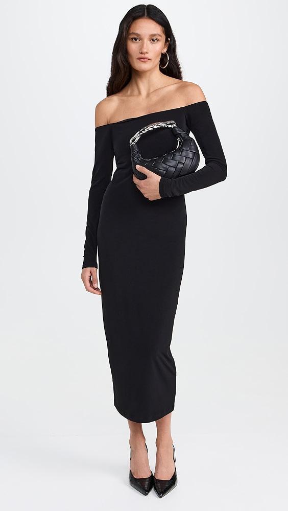 Susana Monaco Matte Jersey Off Shoulder Long Sleeve Dress | Shopbop Product Image
