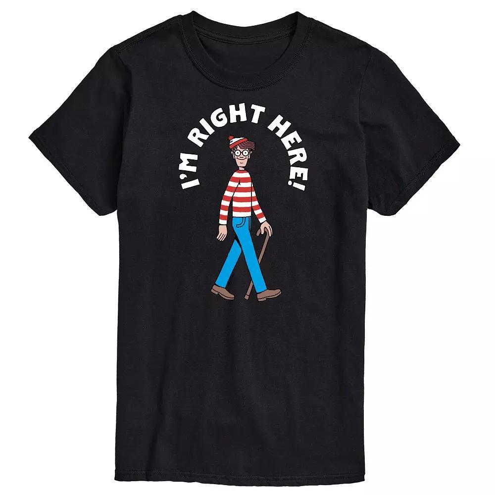 Mens Wheres Waldo Im Right Here Graphic Tee Product Image