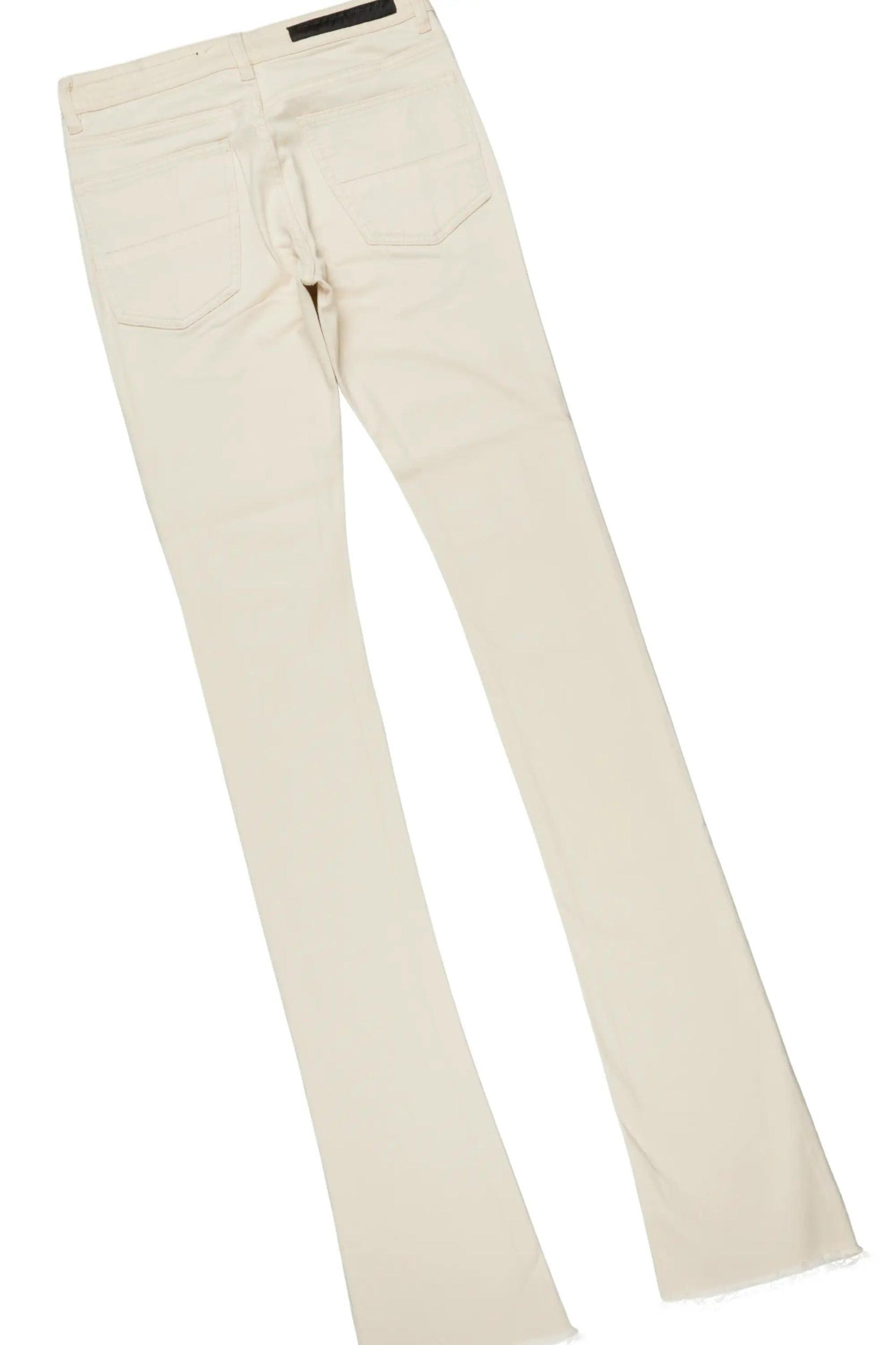 Wizzurd Red T-Shirt & Josiah Beige Super Stacked Flare Jean Bundle Male Product Image