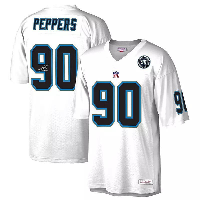 Men's Mitchell & Ness Julius Peppers White Carolina Panthers  2024 Hall of Fame Fashion Jersey, Size: XL Product Image