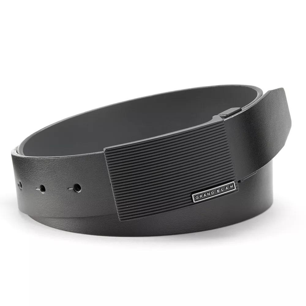 Grand Slam Black Reversible Plaque Golf Belt - Men, Size: 30 Product Image