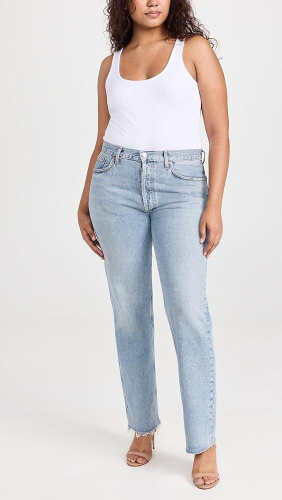 AGOLDE Lana Mid Rise Straight Jeans | Shopbop Product Image