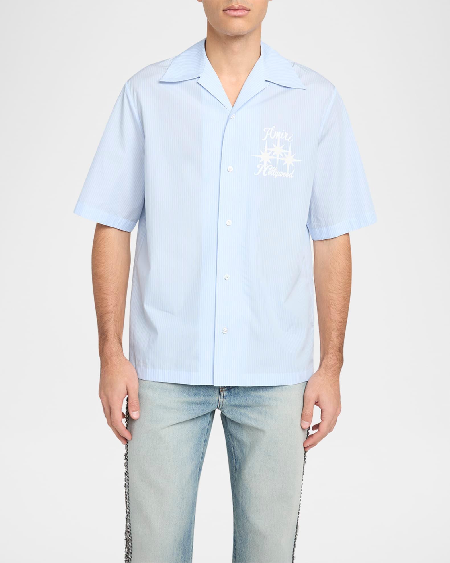 Men's Starburst Logo Poplin Camp Shirt Product Image