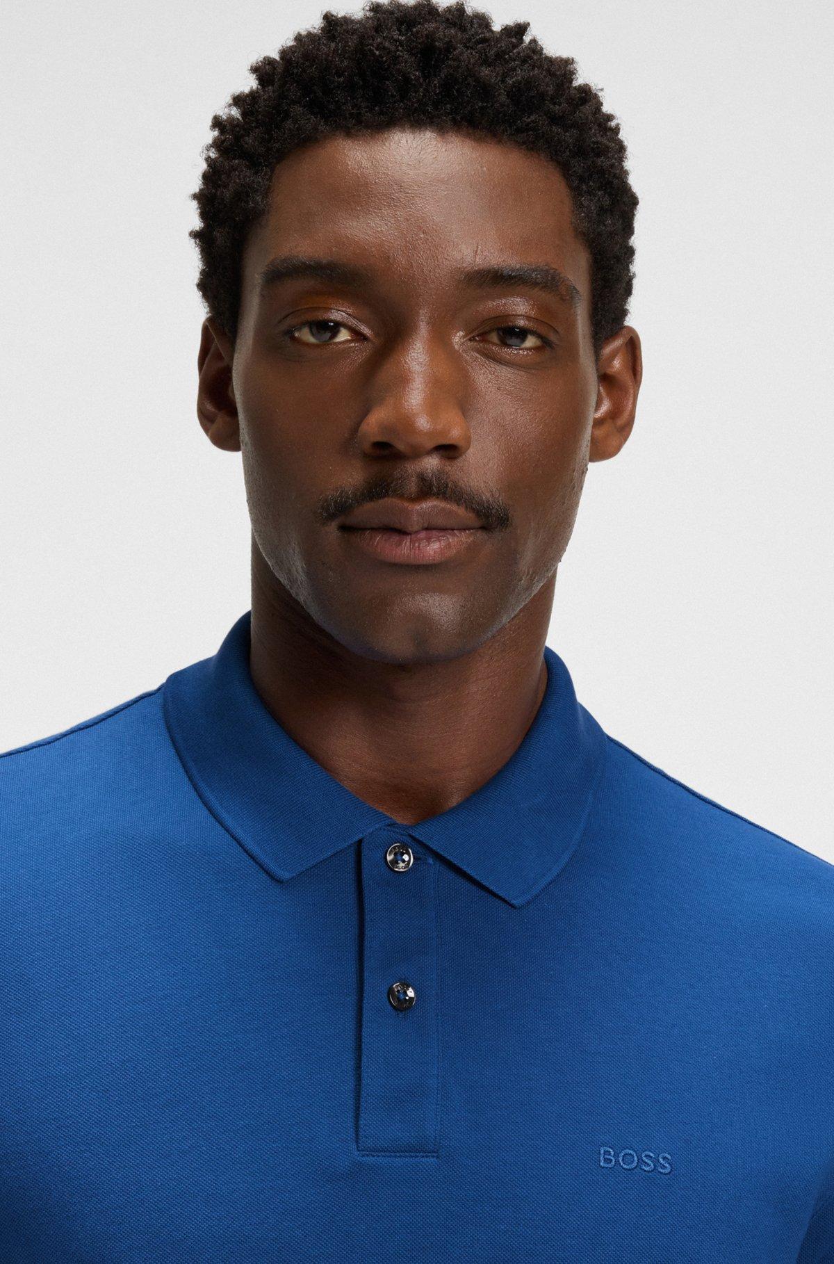 Pallas polo shirt in cotton piqué with logo details Product Image