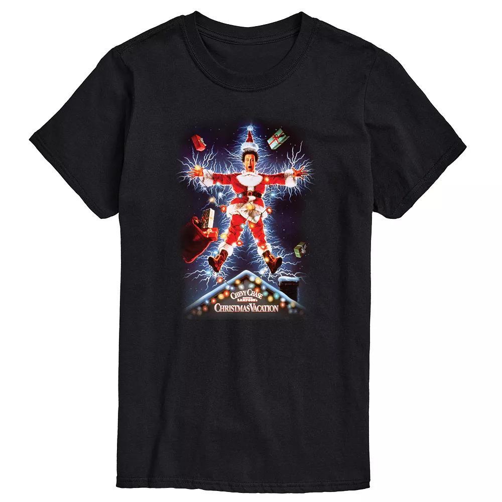 Men's National Lampoon's Christmas Vacation Electric Santa Graphic Tee, Size: XXL, Black Product Image