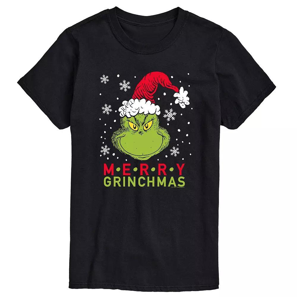 Men's Dr. Seuss The Grinch Grinchmas Tee, Size: Small, Black Product Image