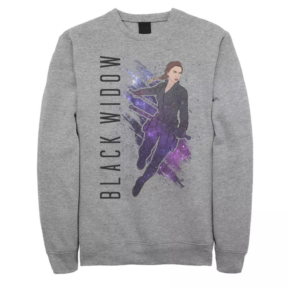 Men's Marvel Avengers Endgame Black Widow Sweatshirt, Size: Small, Athletic Grey Product Image
