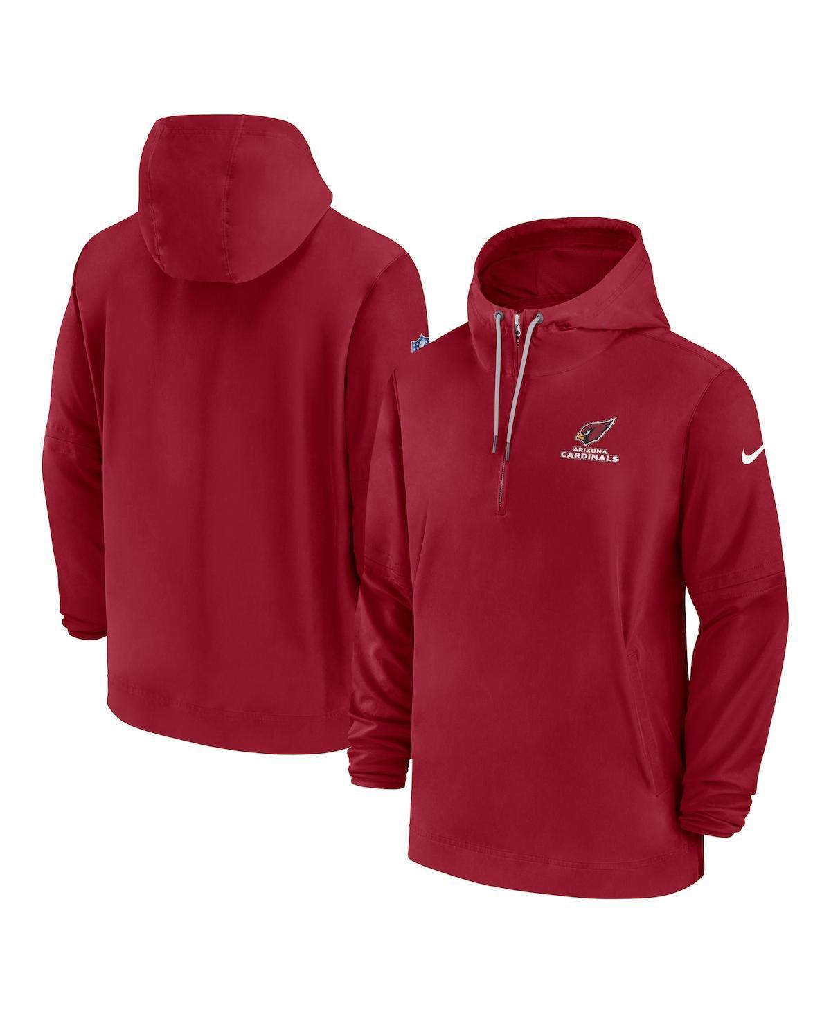 Men's Nike Red Georgia Bulldogs 2024 Sideline Pregame Player Half-Zip Hoodie, Size: Medium Product Image