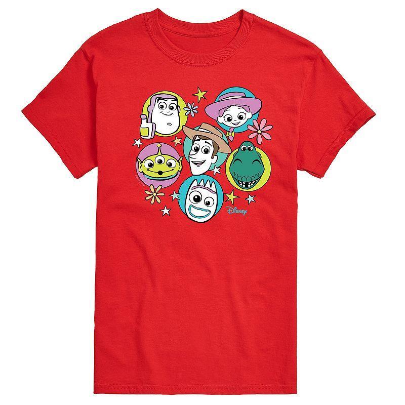 Disney / Pixar's Toy Story 4 Men's Group Grid Graphic Tee, Size: Medium, Ivory Product Image