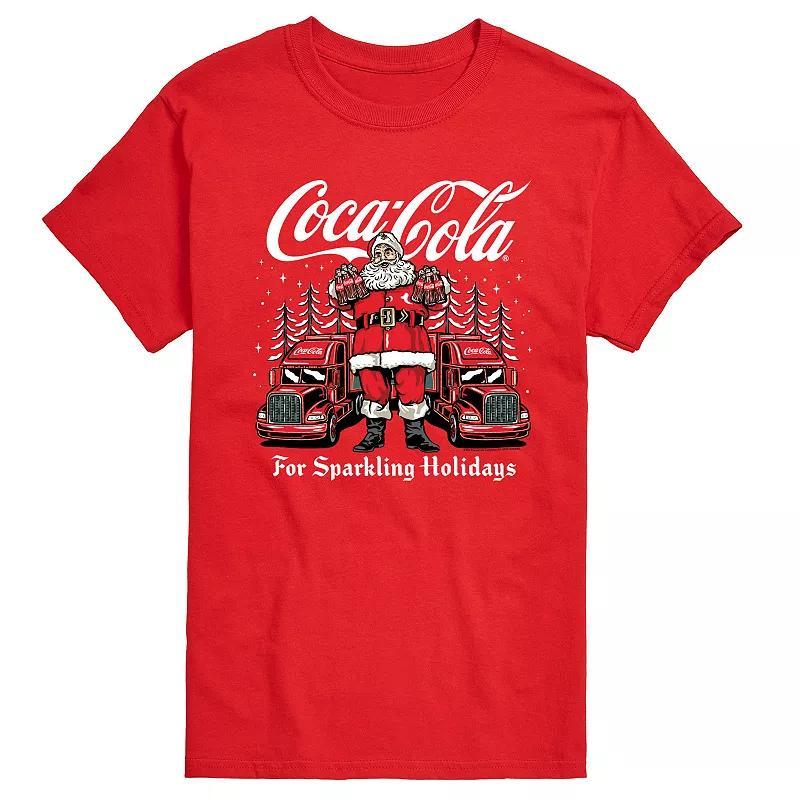 Mens Coca-Cola Santa For Sparkling Holidays Graphic Tee Product Image