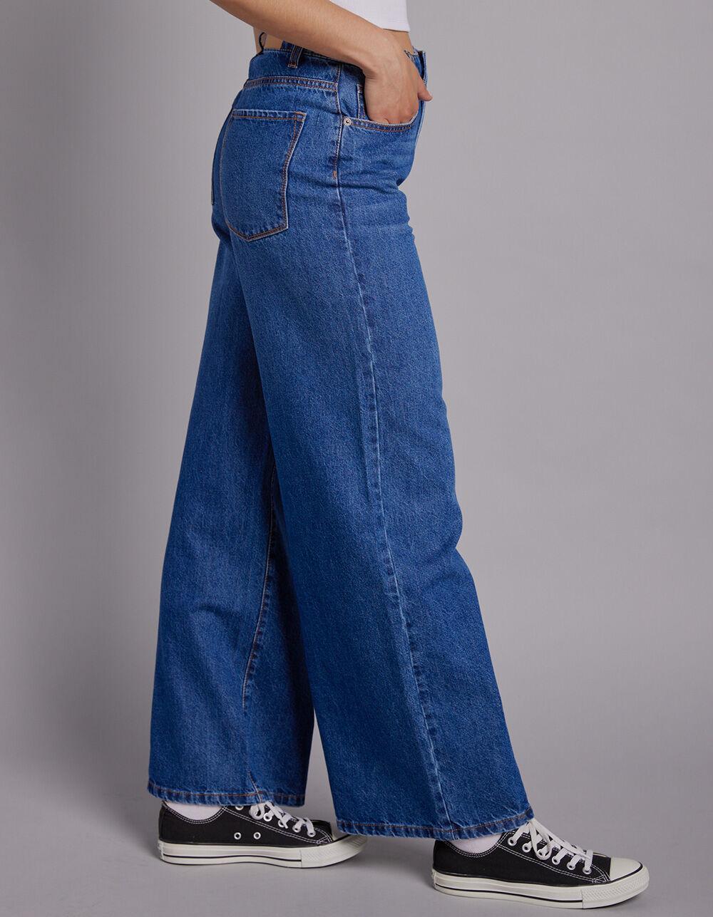RSQ Womens High Rise Wide Leg Jeans - DARK WASH Product Image