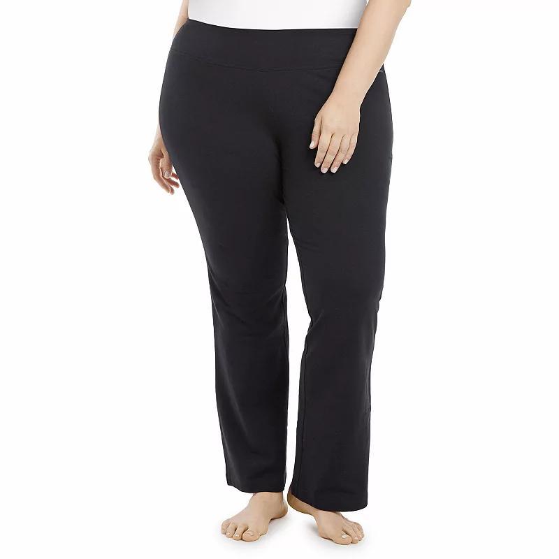 Plus Size Jockey Sport® Slim Bootleg Pants, Women's, Size: 3XL, Deep Black Product Image