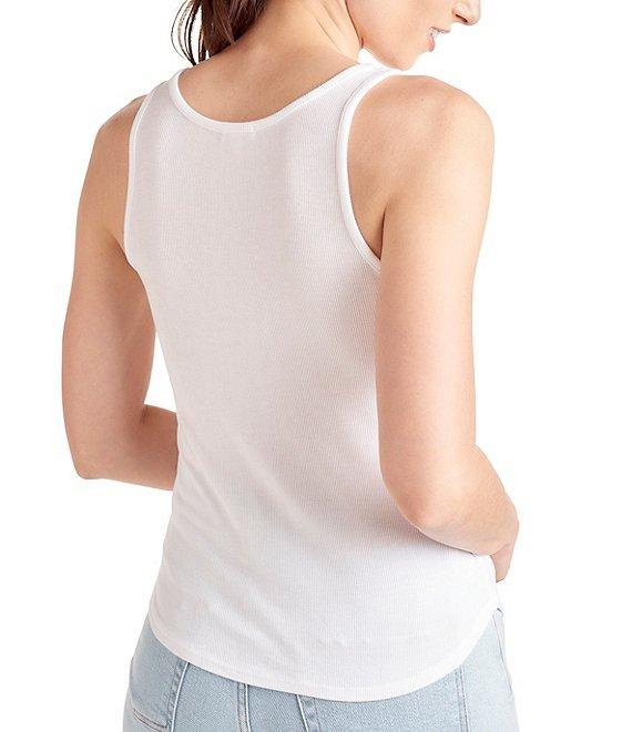 Splendid Zuma Ribbed Knit Scoop Neck Tank Top Product Image