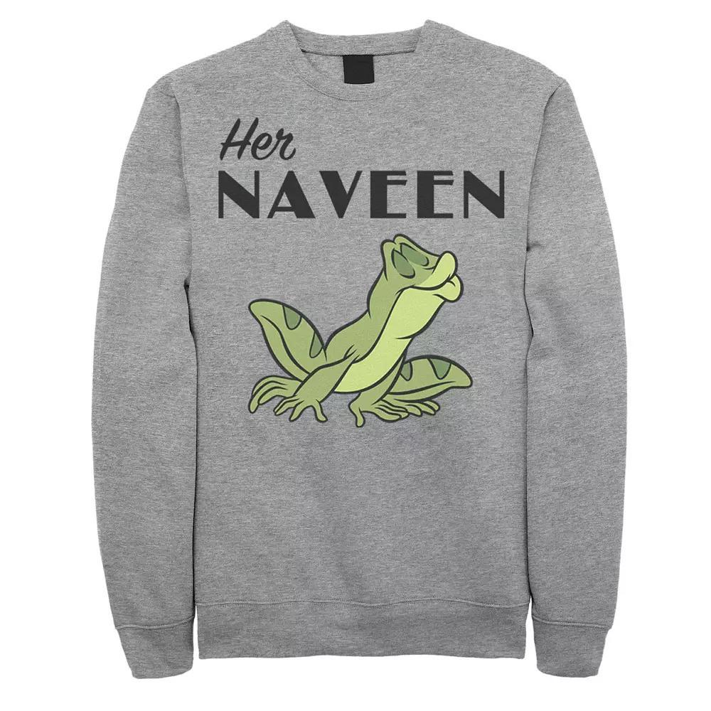 Men's Disney Princess and the Frog Her Naveen Sweatshirt, Size: Medium, Athletic Grey Product Image