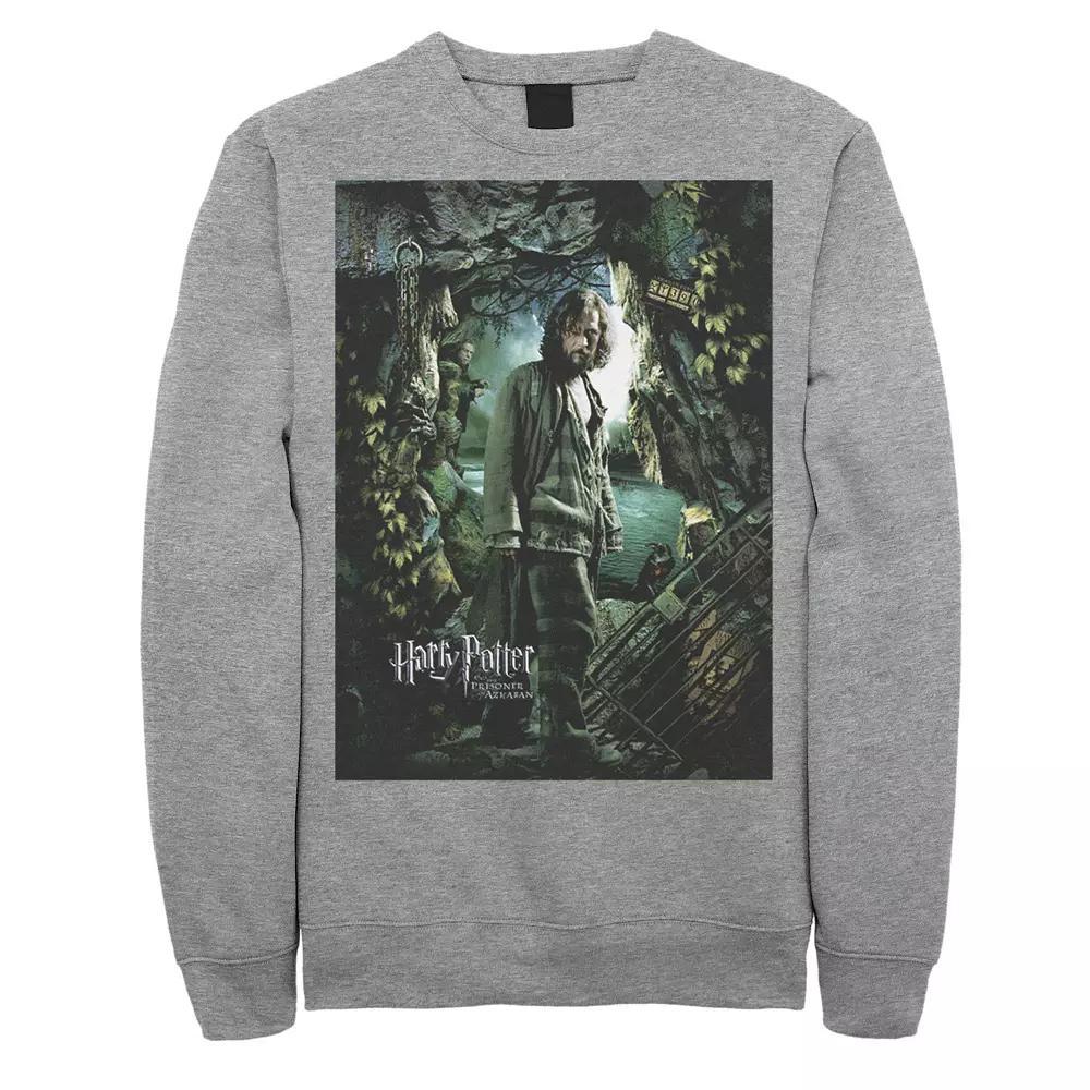 Men's Harry Potter Prisoner Of Azkaban Sirius Black Portrait Fleece Graphic Pullover, Size: 3XL, Athletic Grey Product Image