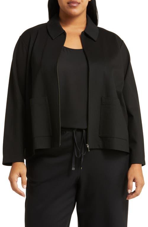Womens Knit Front-Zip Jacket Product Image