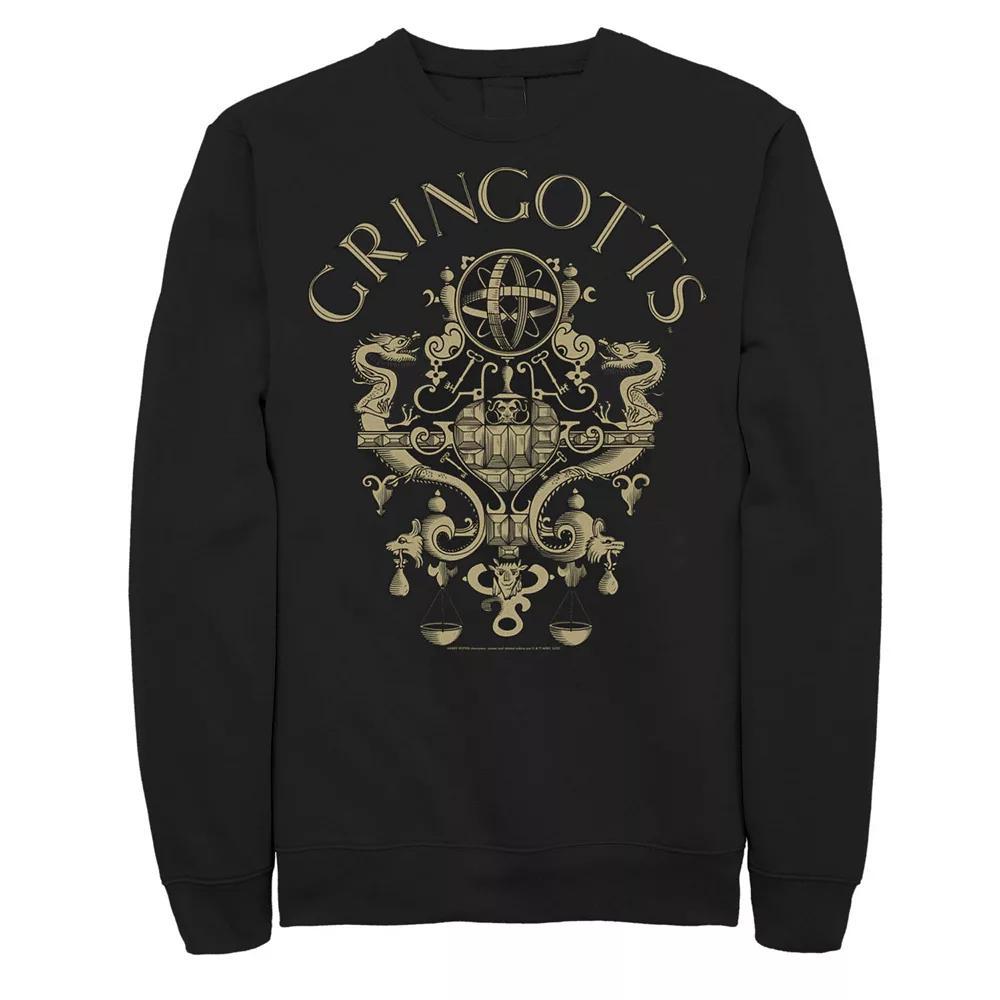 Men's Harry Potter Gringotts Logo Sweatshirt, Size: Large, Black Product Image