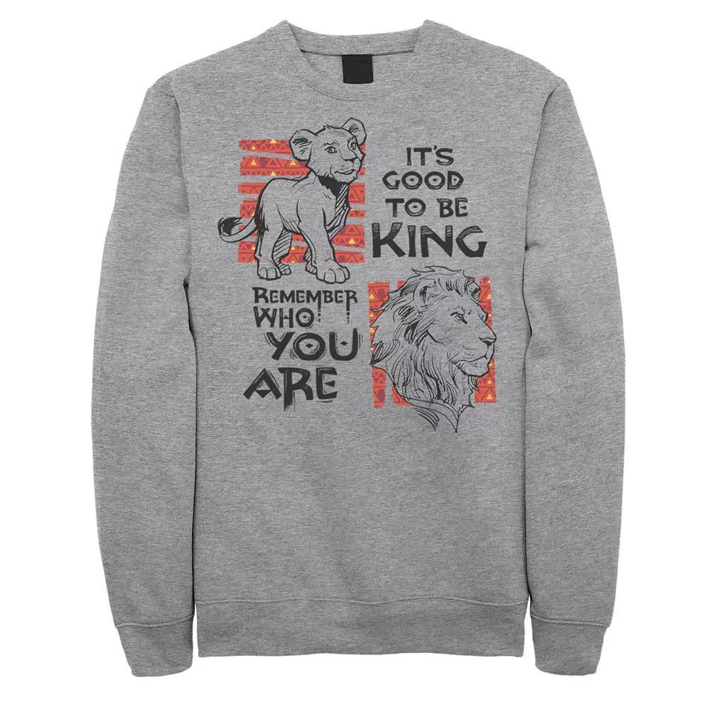 Disney's The Lion King Men's Live Action Quotes Sweatshirt, Size: Medium, Athletic Grey Product Image