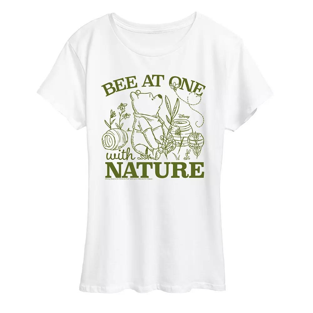 Disney's Winnie The Pooh Women's Nature Graphic Tee, Size: Medium, Brown Product Image