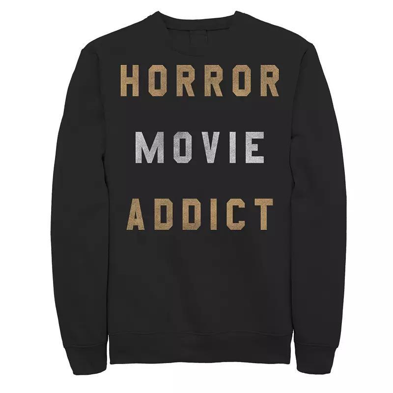 Mens Horror Movies Lover Halloween Sweatshirt, Men's, Size: XL, Black Product Image