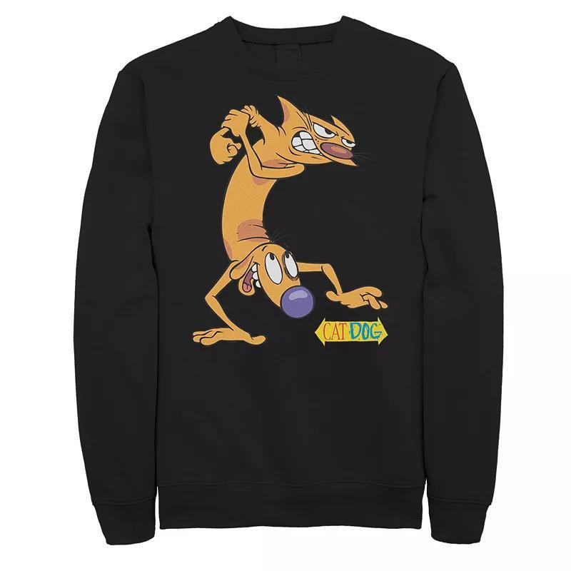 Mens Nickelodeon CatDog Tough Guys Sweatshirt, Mens Grey Heather Product Image