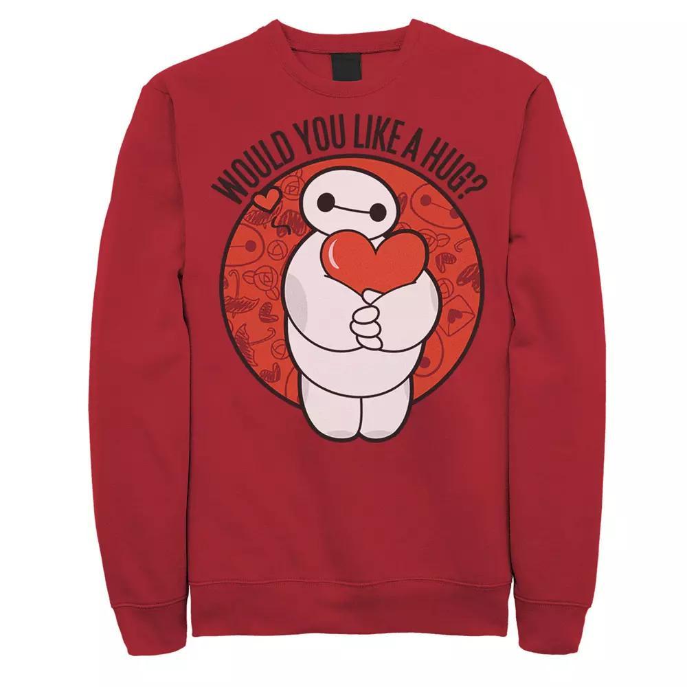Disney's Big Hero 6 Baymax Men's Hug Valentine's Sweatshirt, Size: XL, Red Product Image