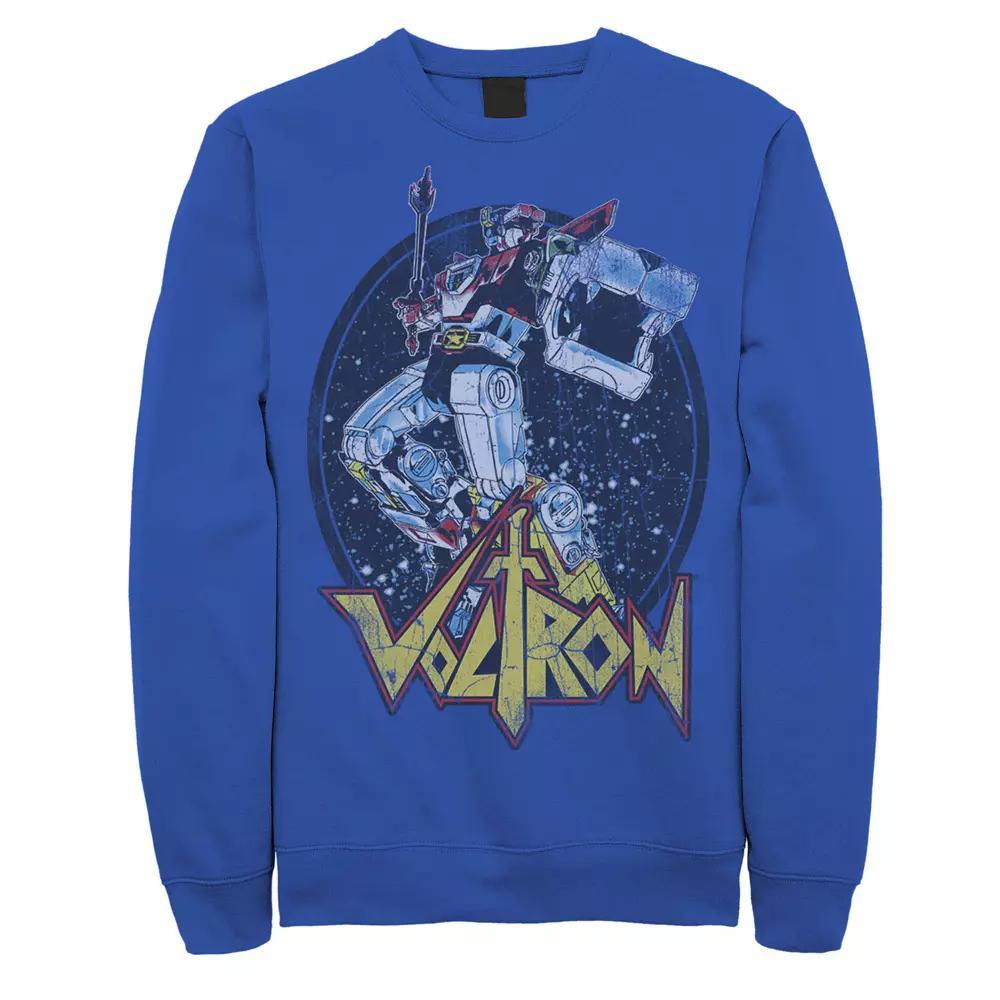 Mens Voltron: Retro Defender Colorful Fight Sword Sweatshirt Product Image