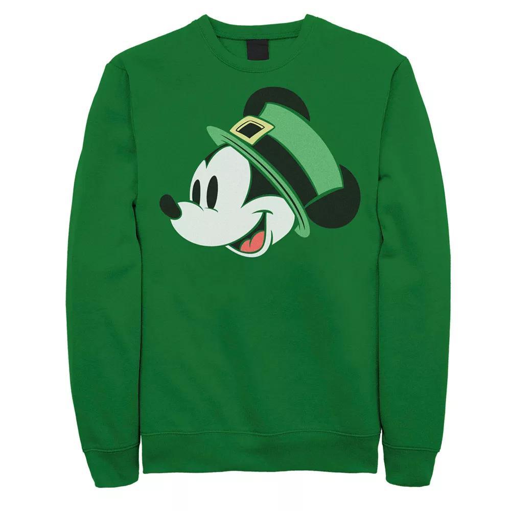 Disney's Mickey and Friends St. Patrick's Day Mickey Mouse Men's Sweatshirt, Size: XL, Kelly Product Image