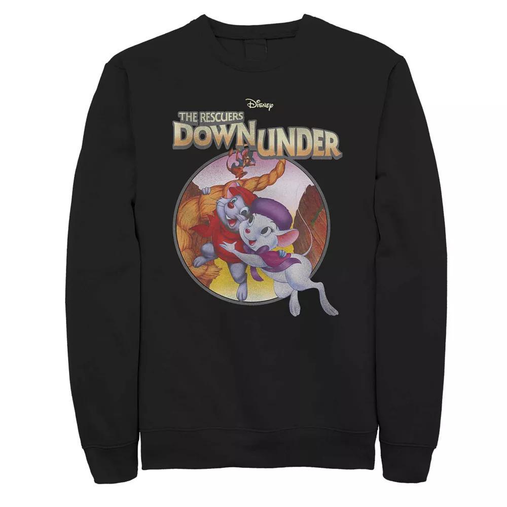 Disney's Rescuers Down Under Rescued Classic Poster Men's Fleece, Size: XXL, Black Product Image