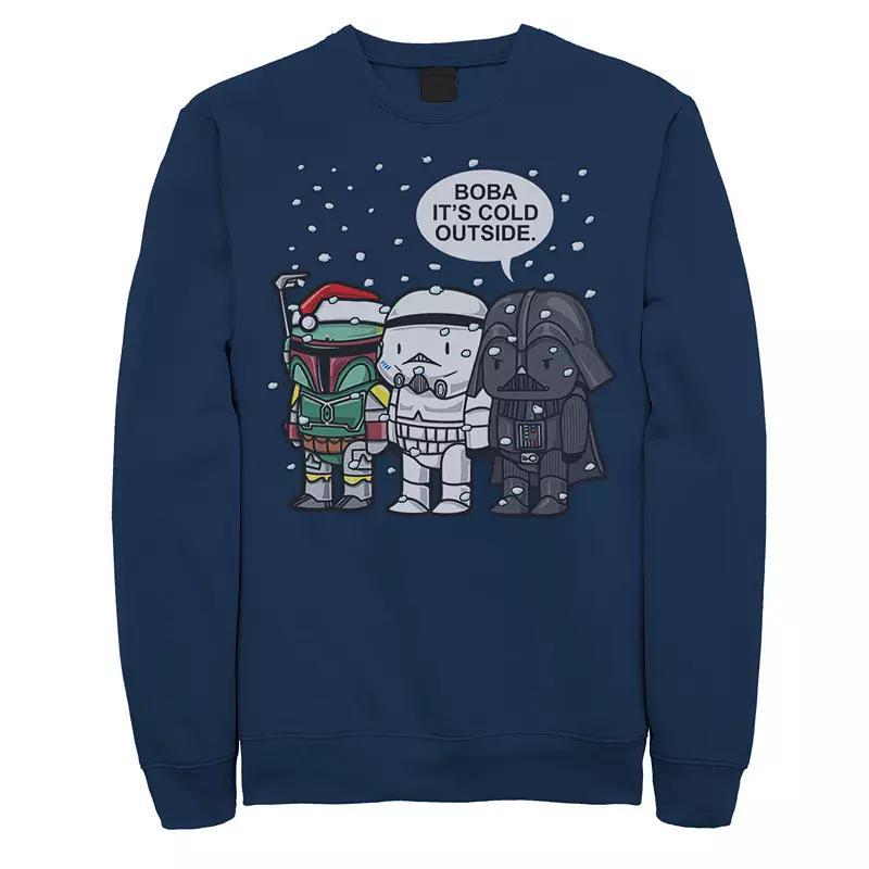 Big & Tall Star Wars The Mandalorian Unexpected Bounty Fleece Sweatshirt, Men's, Size: Large Tall, Black Product Image