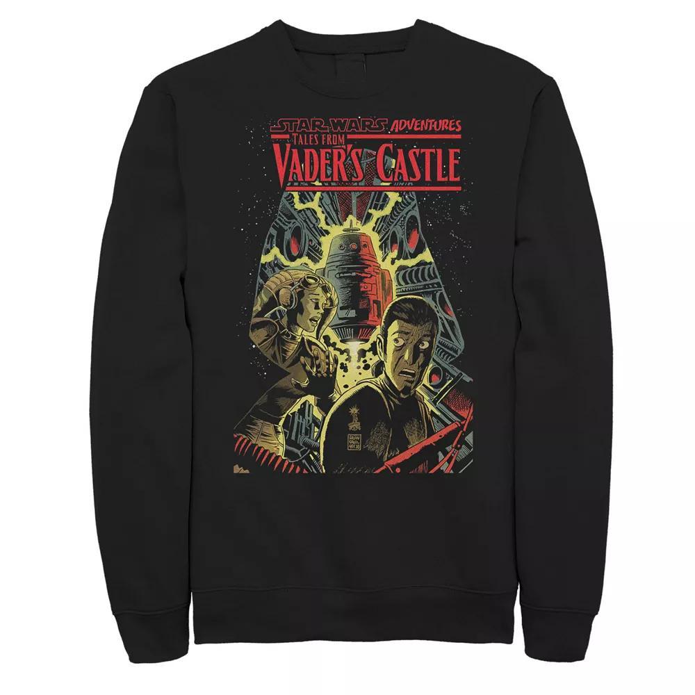 Big & Tall Star Wars Vaders Spaceship Castle Comic Sweatshirt, Men's, Size: 4XLT, Black Product Image