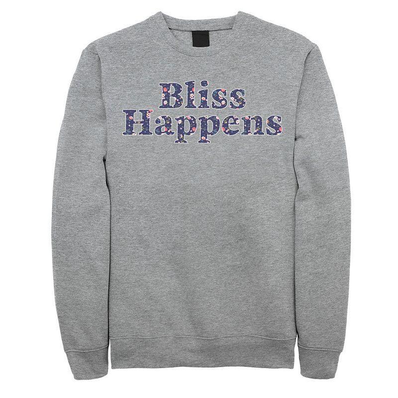 Men's Fifth Sun Bliss Floral Fill Sweatshirt, Size: Medium, Athletic Grey Product Image