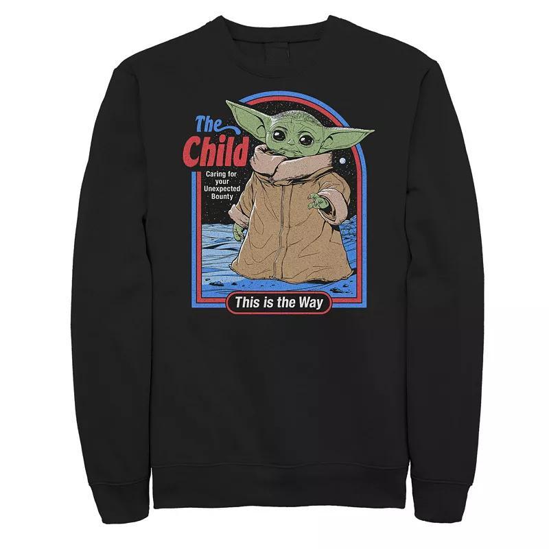 Big & Tall Star Wars The Mandalorian Unexpected Bounty Fleece Sweatshirt, Men's, Size: Large Tall, Black Product Image