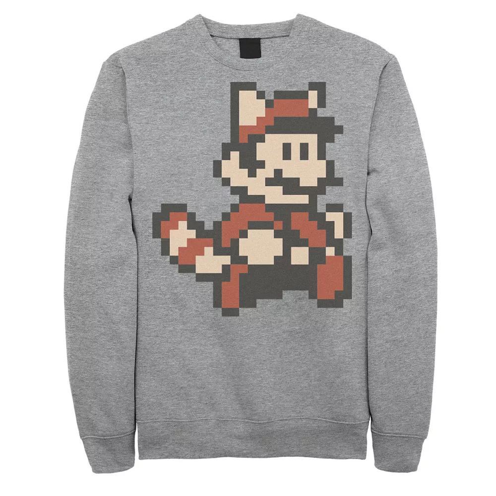 Men's Nintendo Super Mario 3 Flying Mario Sprite Sweatshirt, Size: Medium, White Product Image