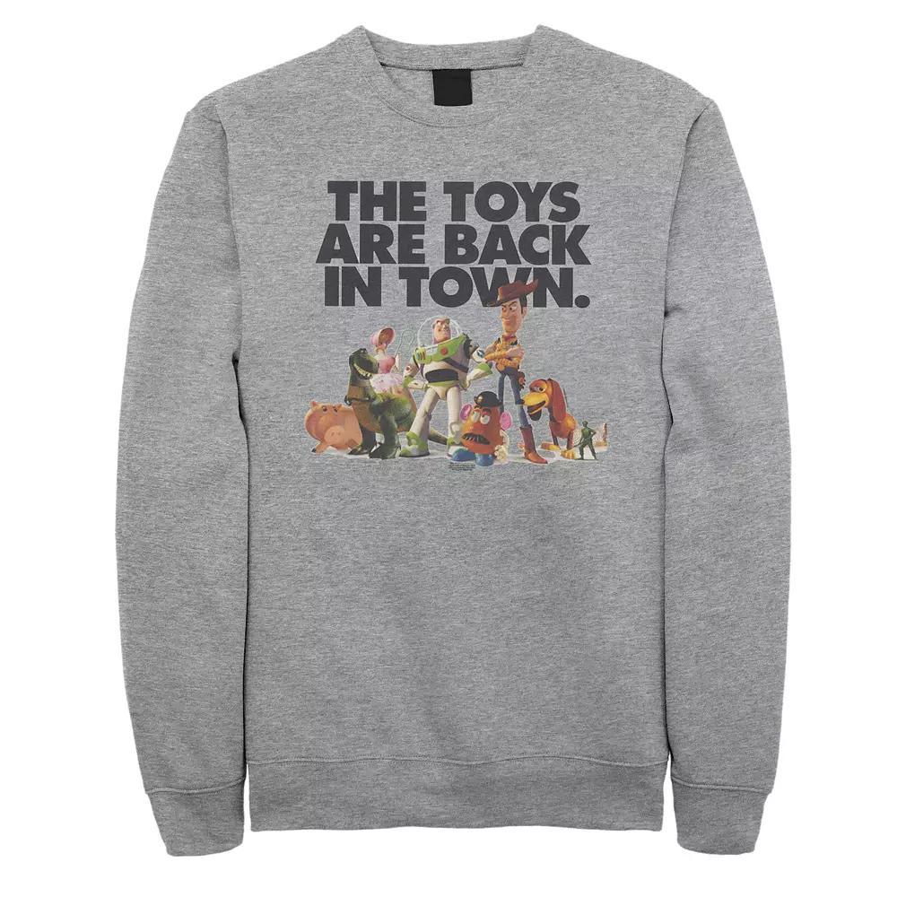Disney / Pixar's Toy Story Men's Back In Town Sweatshirt, Size: 3XL, Athletic Grey Product Image
