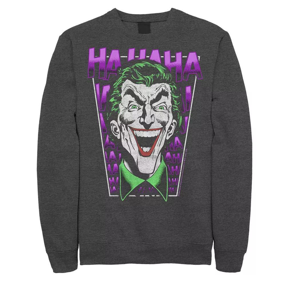 Men's DC Comics Batman The Joker Laughing Sweatshirt, Size: XXL, Black Product Image