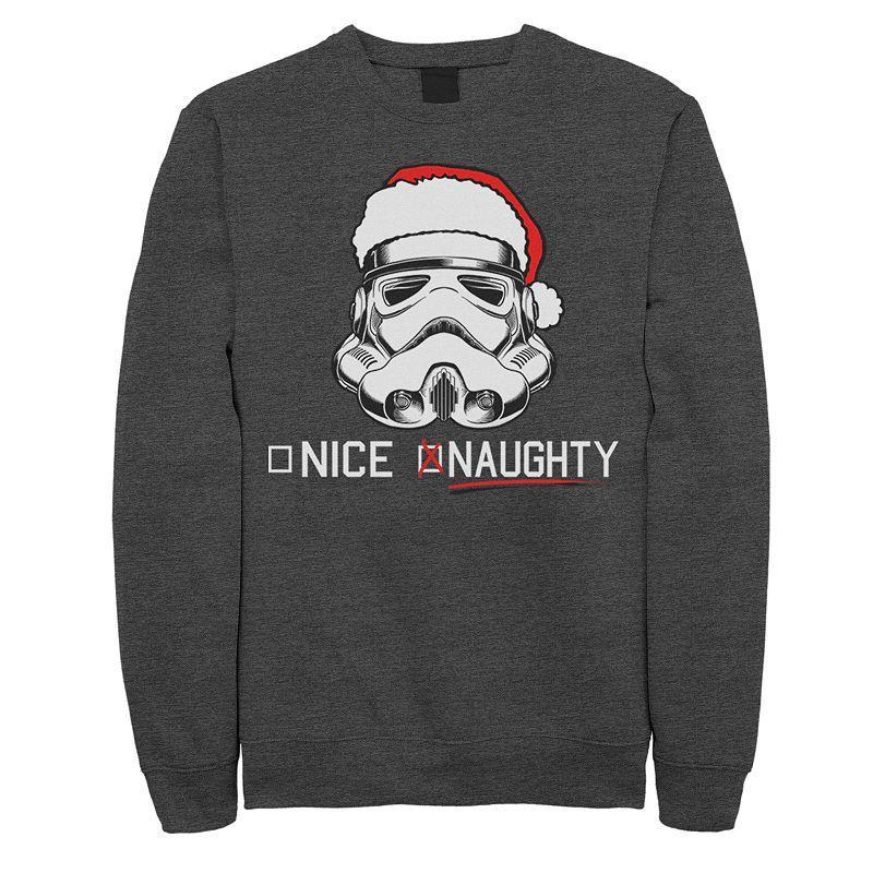 Men's Star Wars Stormtrooper Helmet Naughty & Nice Fleece, Size: XXL, Royal Product Image