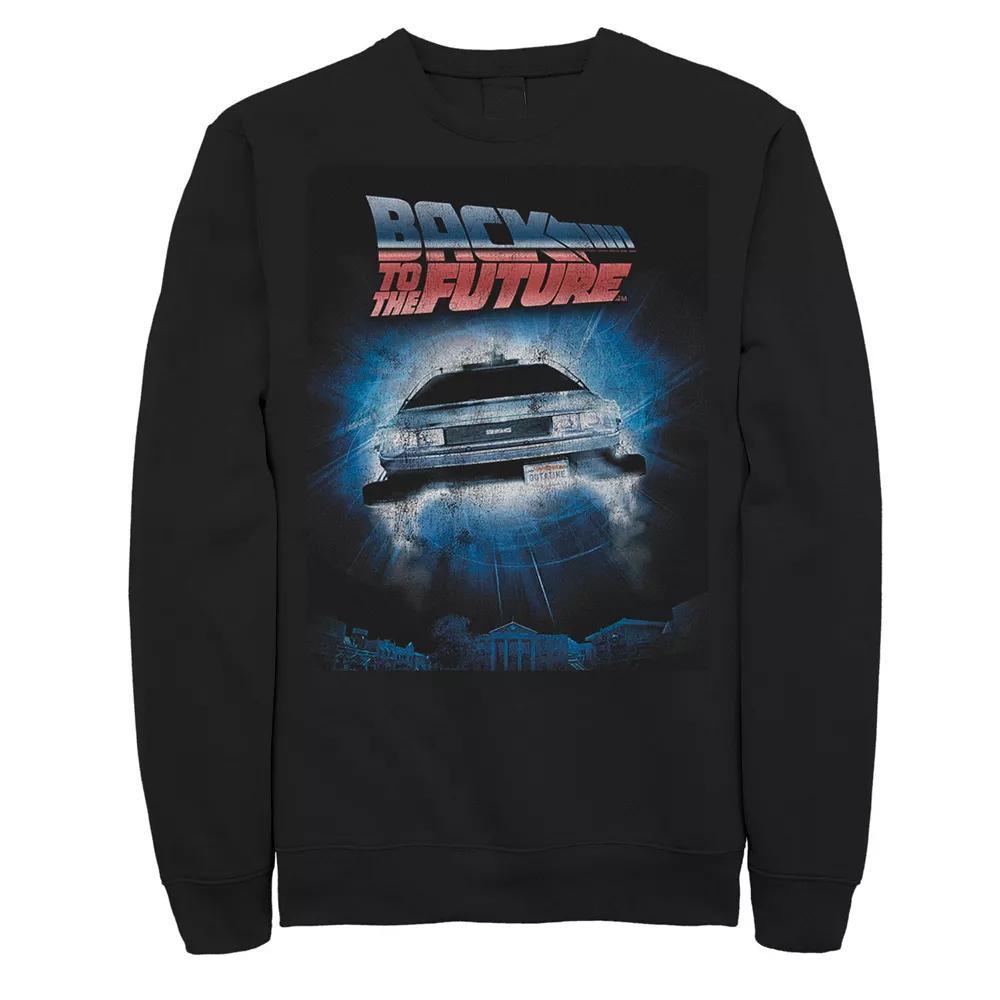 Men's Back to the Future Sweatshirt, Size: Medium, Black Product Image